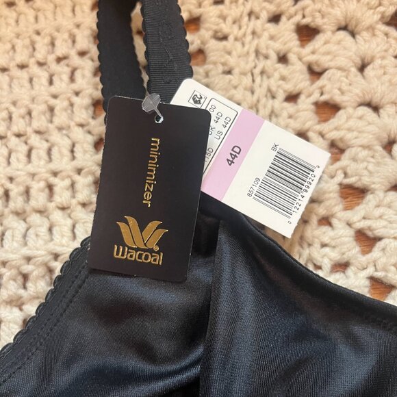 Wacoal Simple Shaping Minimizer Bra Black Style 857109 Size 44D New with Tags - Picture 3 of 6